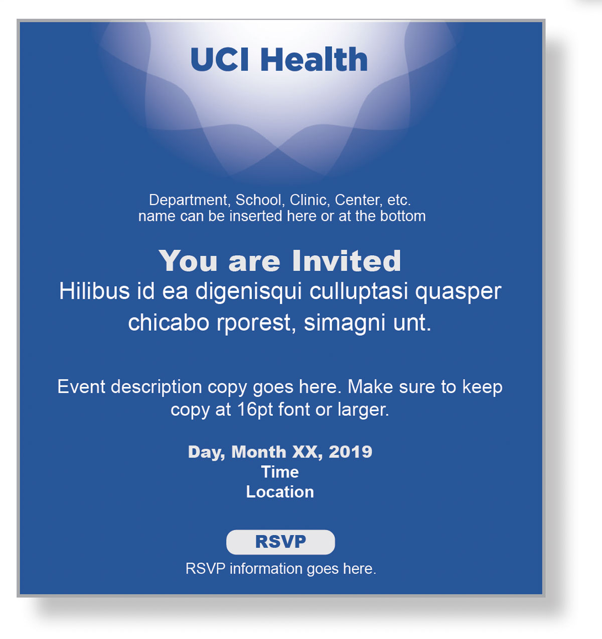 UCI Health print example