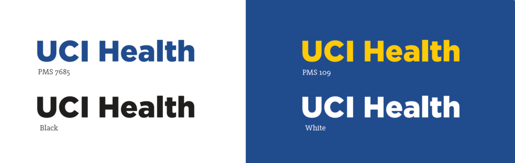 UCI Health color examples