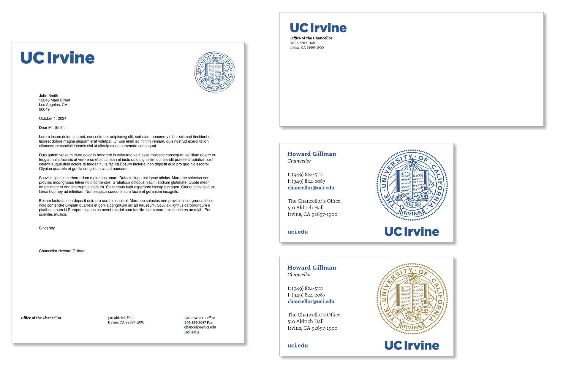 Stationery examples
